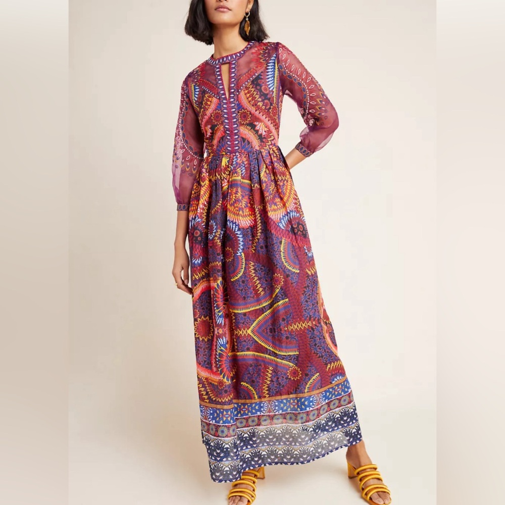 Anthropologie NWT embroidered dress